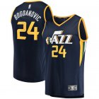 Camiseta Bojan Bogdanovic 24 Utah Jazz Icon Edition Armada Hombre